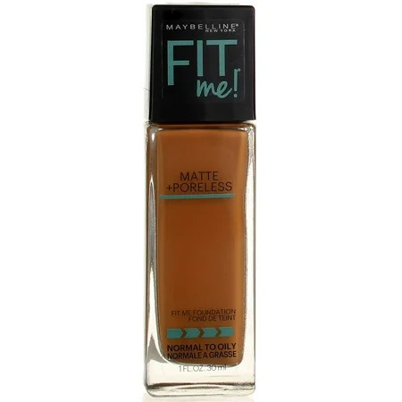 Maybelline Fit Me Matte + Poreless Liquid Foundation Makeup Cappuccino 1 oz (Pack of 2) | Walmart (US)