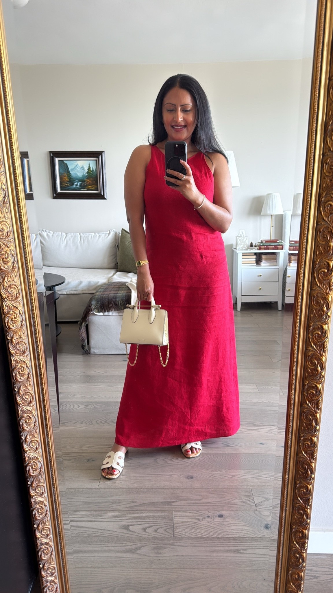 Weekend attire in linen red dress ❤️

#LTKootd #LTKPetite #LTKOver40