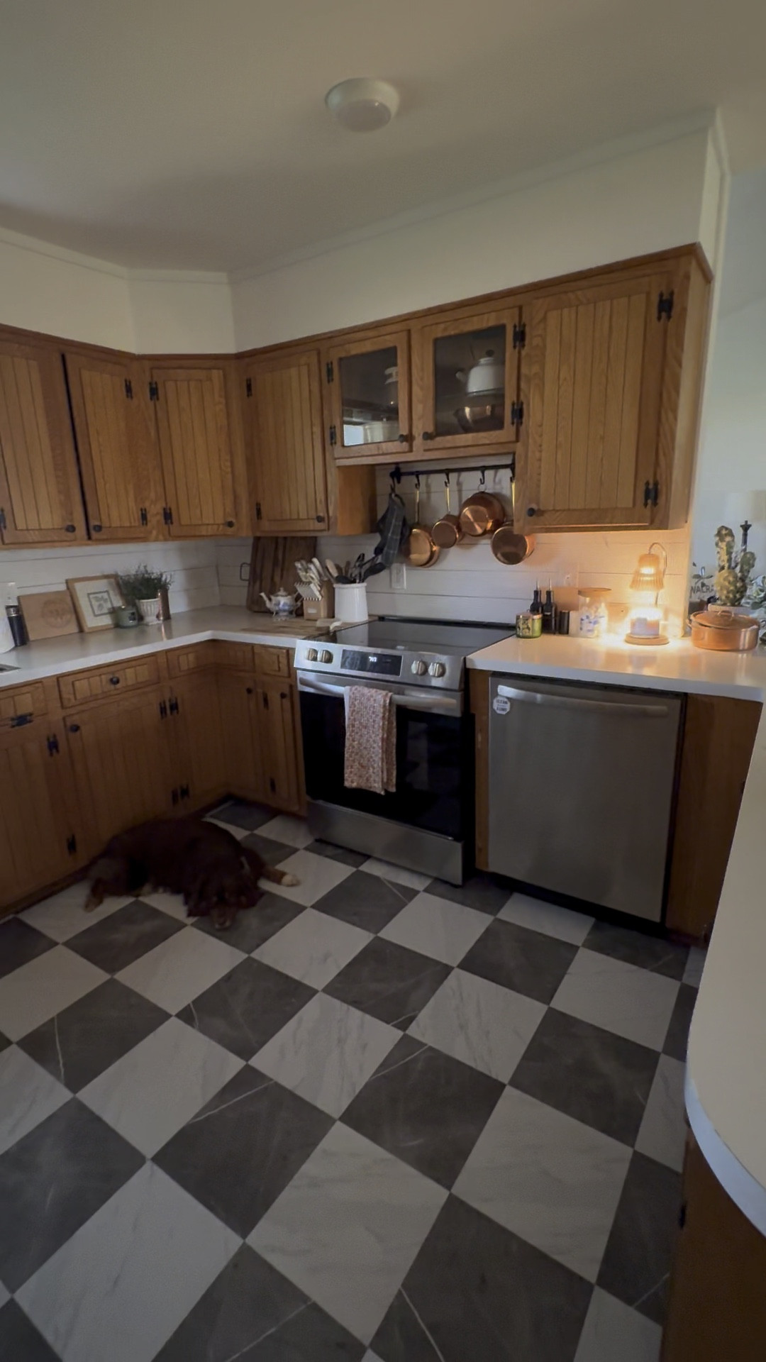 This peel & stick flooring changed the entire VIBE of our kitchen! I’m in love 😍 

#LTKHome #LTKVideo #LTKFindsUnder100