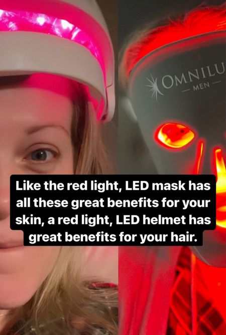 My LED red light therapy devices: mask to help combat wrinkles, texture and redness + helmet to regrow and maintain hair follicles longer. 

#LTKbeauty