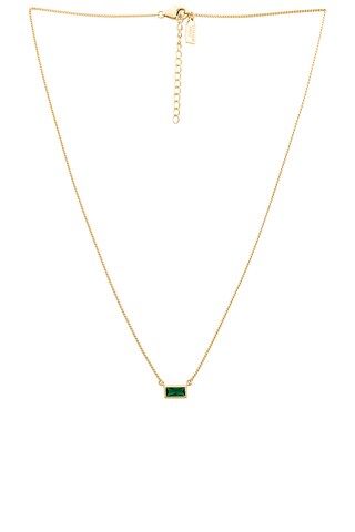Electric Picks Jewelry Emerald Necklace in Emerald from Revolve.com | Revolve Clothing (Global)