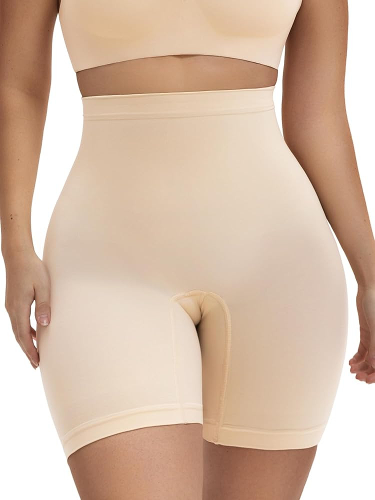 SHAPERX High-Waist Tummy Control Shapewear Shorts for Women Seamless Body Shaper for All-Day Wear... | Amazon (US)