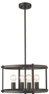 Dunnstown Farmhouse 4-Light Drum Chandelier | Wayfair North America