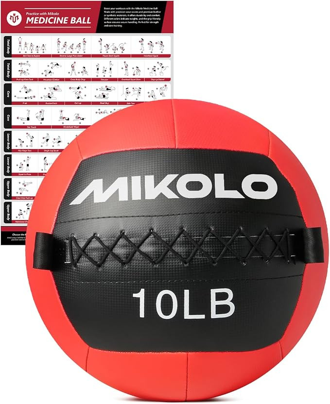 Mikolo Medicine Ball, Wall Ball,Soft Medicine Ball Set,Slam Ball for Core Training, Strength Work... | Amazon (US)