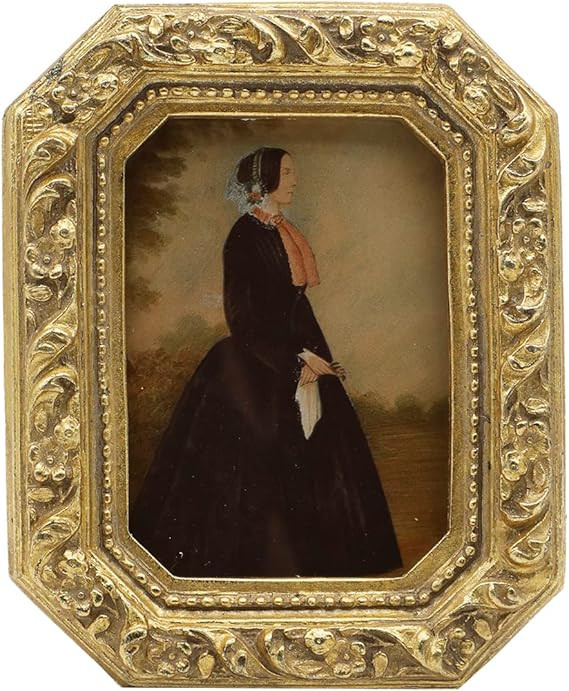 2.5x3.5 Small Vintage Picture Frame, Mini Antique Ornate Gold Photo Frame, Tiny Retro Octagon fra... | Amazon (US)