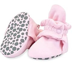 Zutano Unisex Organic Cotton Baby Booties With Gripper Soles, Soft Sole Stay-on Baby Shoes | Amazon (US)