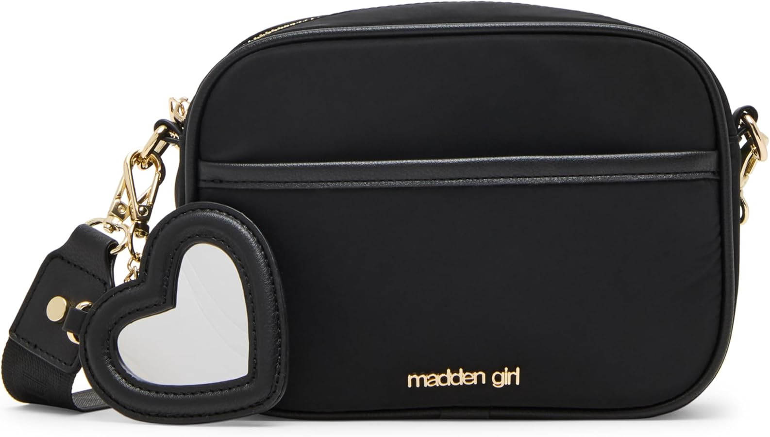 Madden Girl Charlotte Camera Crossbody Bag, Black | Amazon (US)