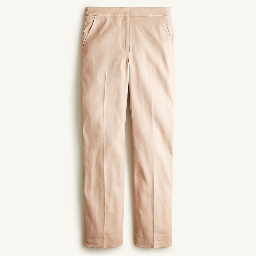 Petite Kate straight-leg pant in stretch linen | J. Crew US