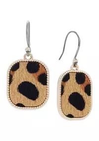 Cheetah Drop Earrings | Belk