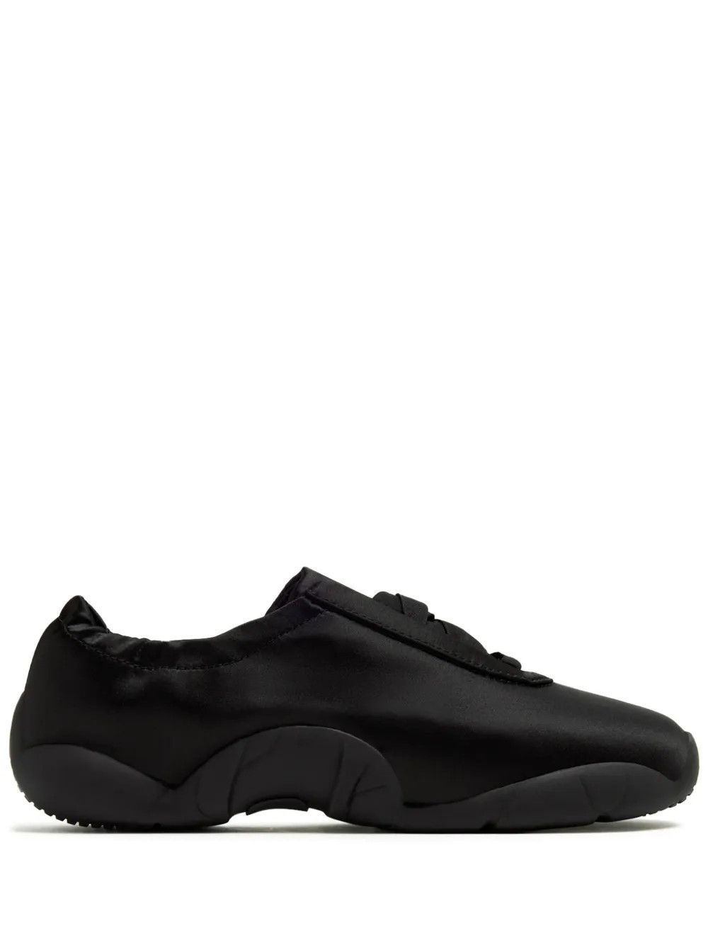 JW Pei Flavia Ballerina satin sneakers - Black | Farfetch Global