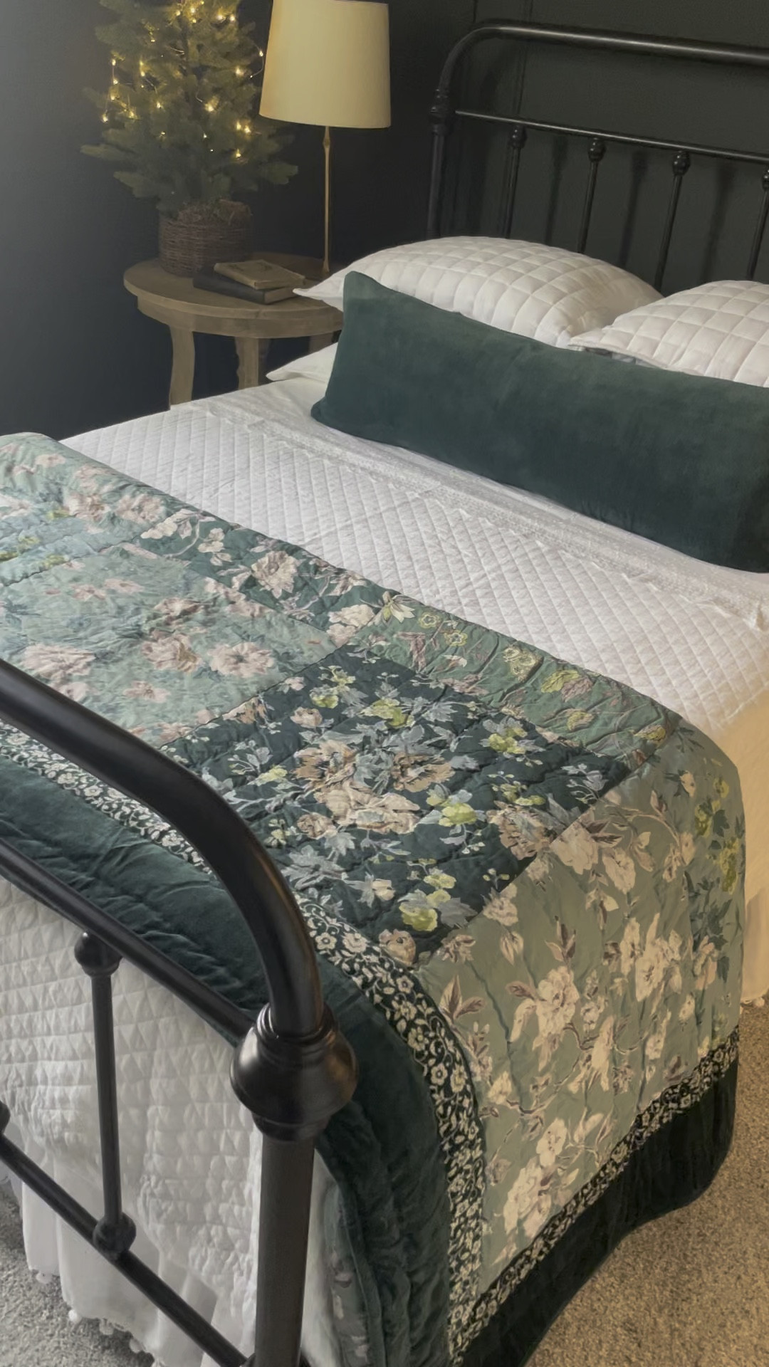 Loving this vintage style quilt and the beautifully trimmed sheets...

#LTKHoliday #LTKhome #LTKSeasonal