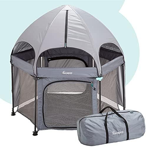 hiccapop 53” PlayPod Outdoor Baby Playpen with Canopy, Deluxe Portable Playpen for Babies and Toddle | Amazon (US)