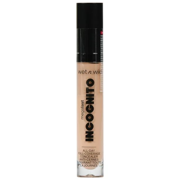 wet n wild MegaLast Incognito Full Coverage Concealer, 16-Hour Wear, Light Honey, 0.18 oz | Walmart (US)