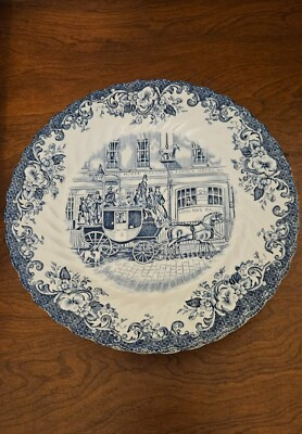 Johnson Brothers Salad Plates-Coaching Scenes-Coach Office | eBay US