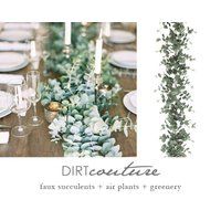 6 Wedding garland, Eucalyptus table runner, wedding, table decor, faux eucalyptus, eucalyptus garland, eucalyptus wedding, eucalyptus plant | Etsy (US)
