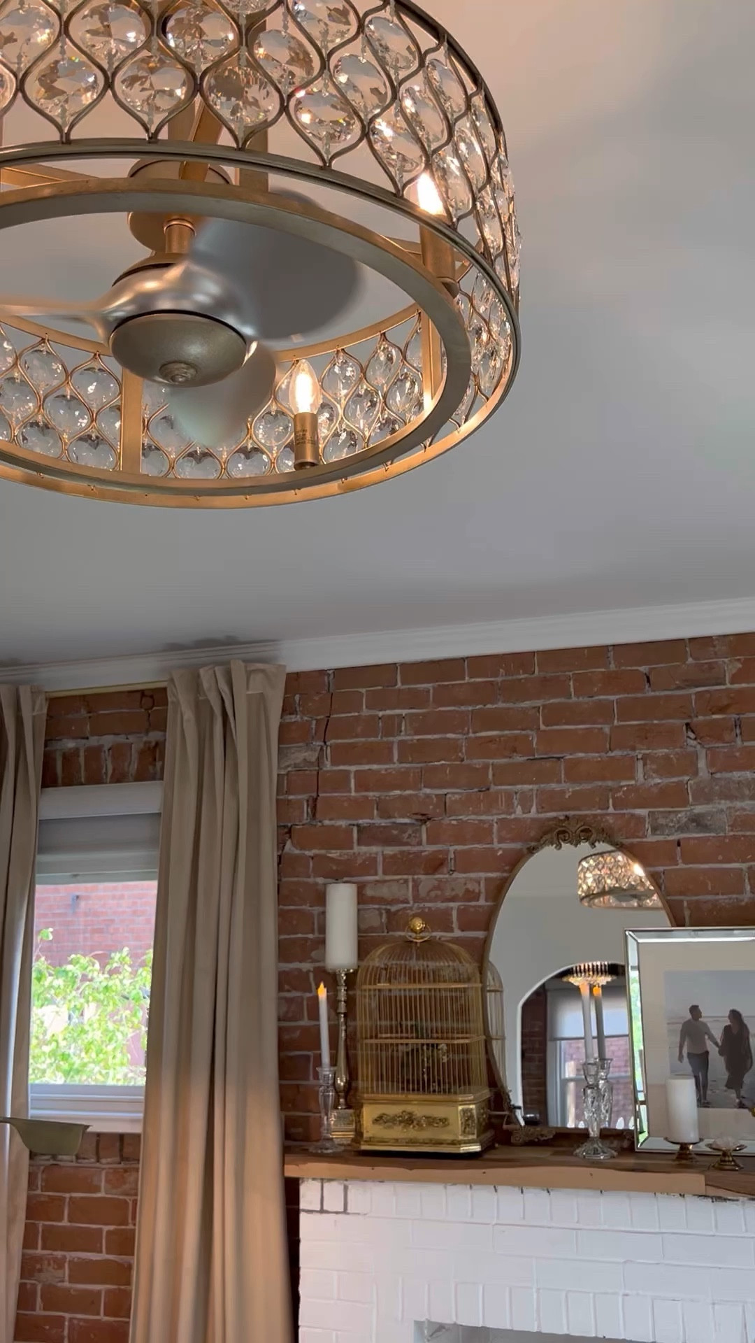 The perfect touch of elegance for any room!! Brass 25 inch ceiling fan! 

#home 
Ceilingfan 

#LTKHome #LTKVideo