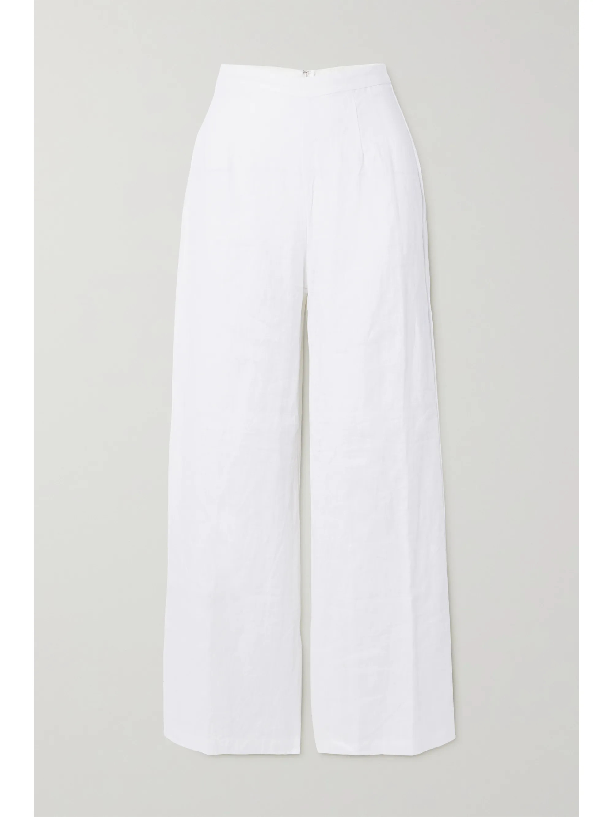 White + NET SUSTAIN Sibyl linen wide-leg pants | Faithfull The Brand | NET-A-PORTER | NET-A-PORTER (US)