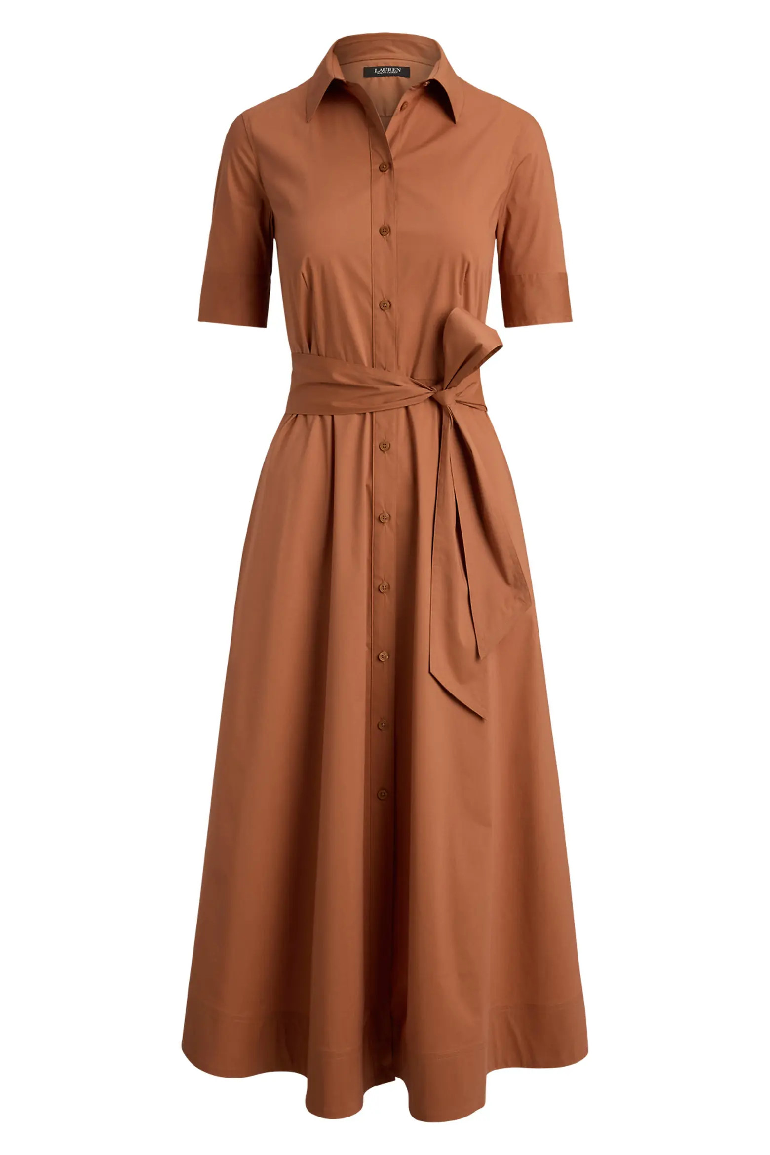 Cotton Blend Midi Shirtdress (Women) | Nordstrom | Nordstrom