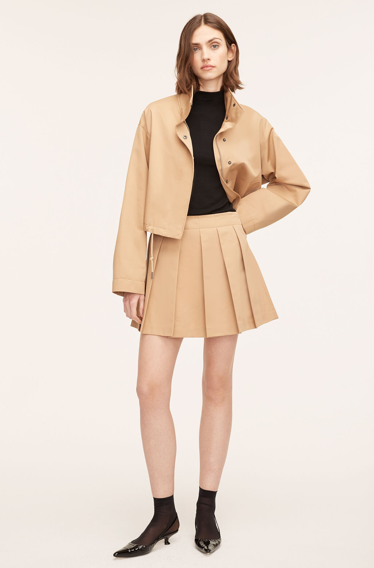 Military Cotton Mini Skirt | Rebecca Taylor