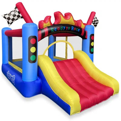 12' x 8' Bounce House with Slide and Air Blower | Wayfair North America