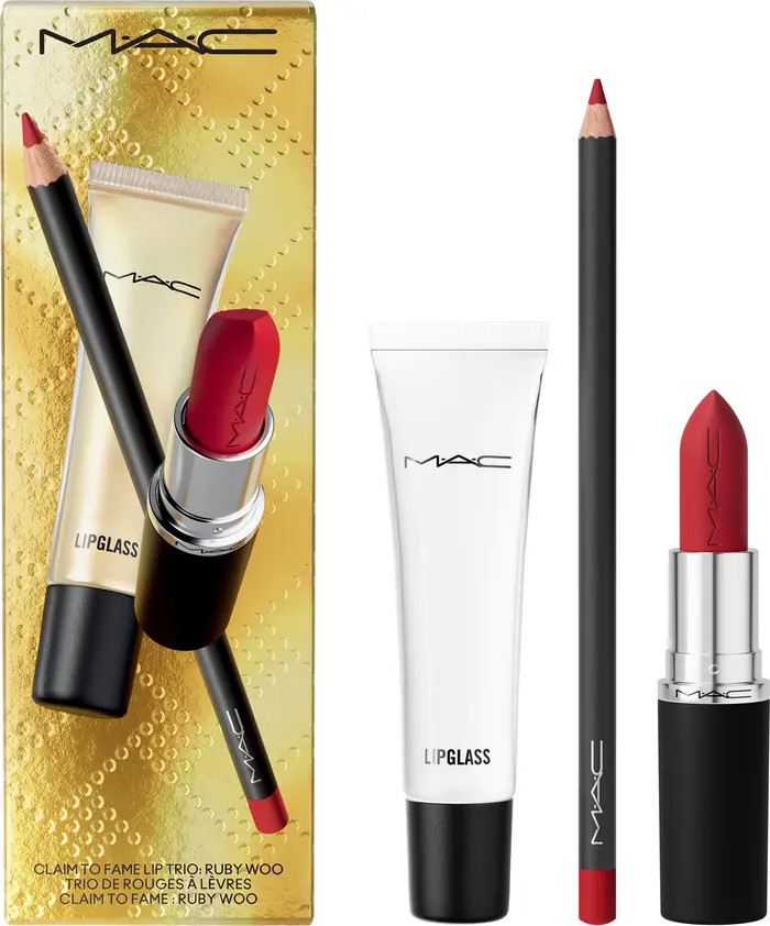 Claim To Fame Lipstick, Lip Liner + Lip Gloss Trio Gift Set $74 Value | Nordstrom Rack