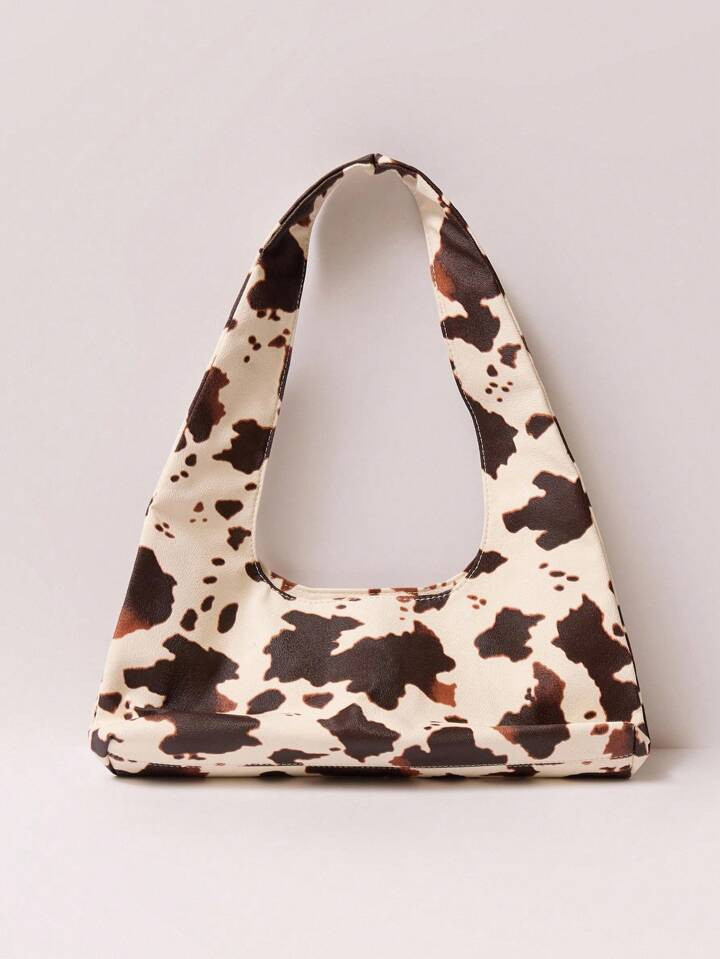 MUSERA Western Cow Print, Animal Print,PU,Shoulder Bag,Hobo Bag | SHEIN