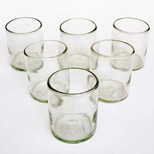 Mexican Blown Glass Tumblers Clear (Set of 6) | Amazon (US)