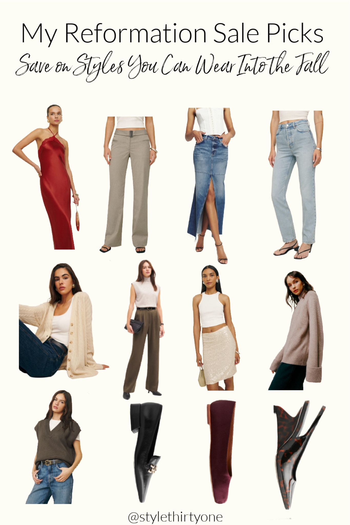 Reformation sale picks that you can wear into the fall.

#LTKShoeCrush #LTKSaleAlert #LTKSeasonal
