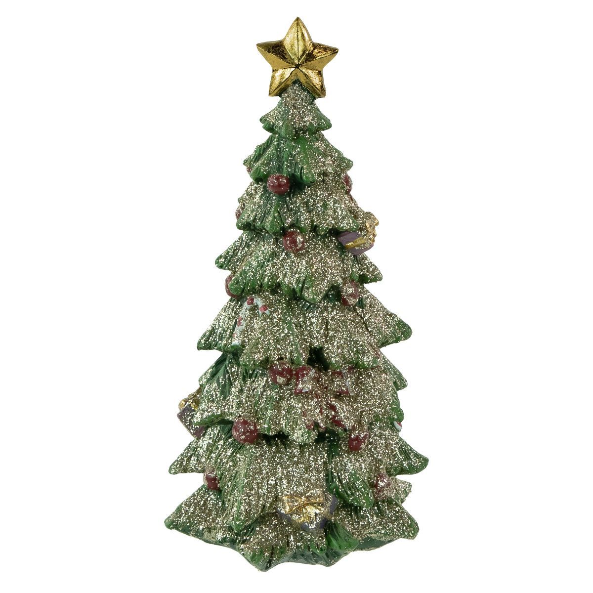 Northlight 6.75" Glittered Christmas Tree With a Star Tabletop Decoration | Target