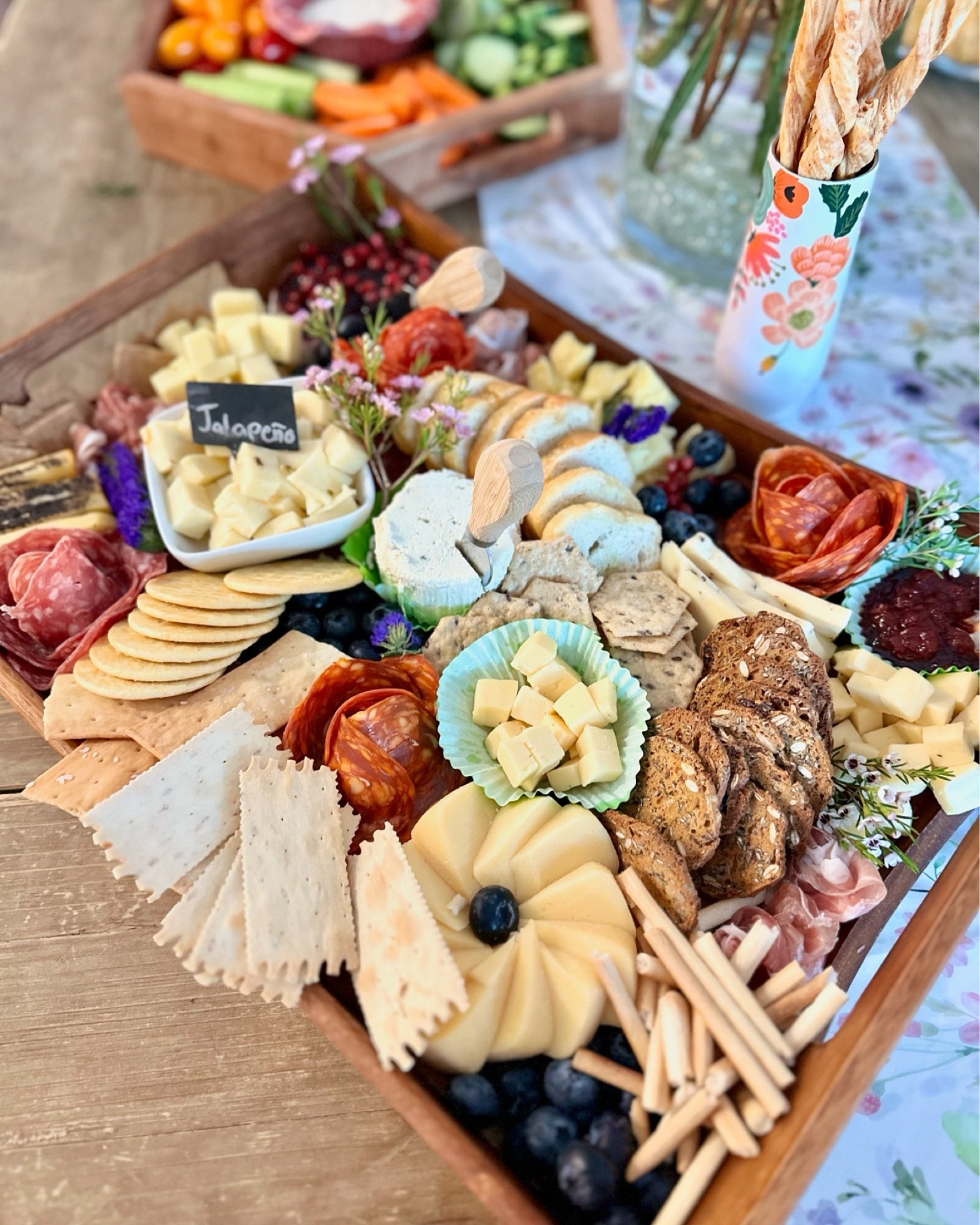I love charcuterie boards!!!! I love the floral feel of this board! 

The floral flute is a perfect holder for longer crackers!

#LTKParties #LTKHome #LTKFamily