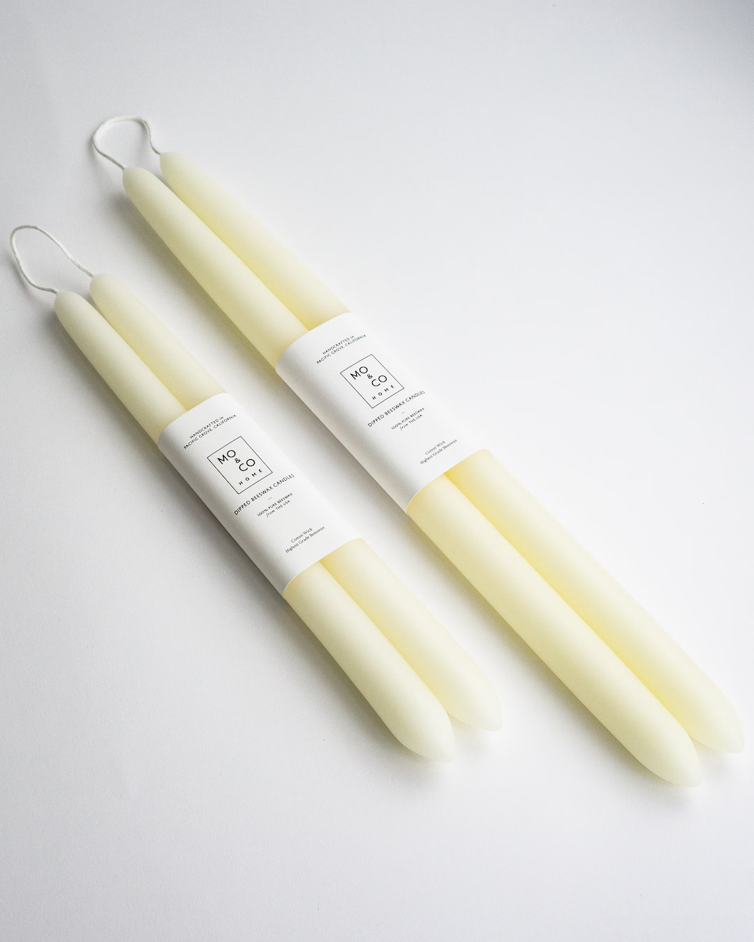 Pure Beeswax Candles Dipped Taper Candles white candles candlesticks handcrafted candles wedding ... | Etsy (US)