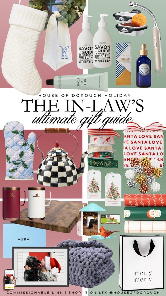 Ultimate gift guide for the in-laws!


Gift guide, gift ideas, gifts for inlaws, christmas gifts, holiday gifts, holiday season, home gifts, skincare essentials

#LTKHoliday #LTKGiftGuide #LTKSeasonal