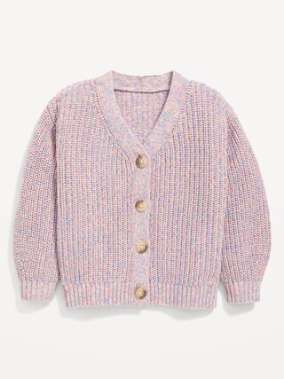 Button-Front Cardigan Sweater for Toddler Girls | Old Navy (US)