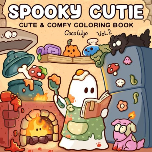 Spooky Cutie: Vol. 2 Coloring Book for Adults and Teens Featuring Lovely Creepy Creatures in Cozy... | Amazon (US)