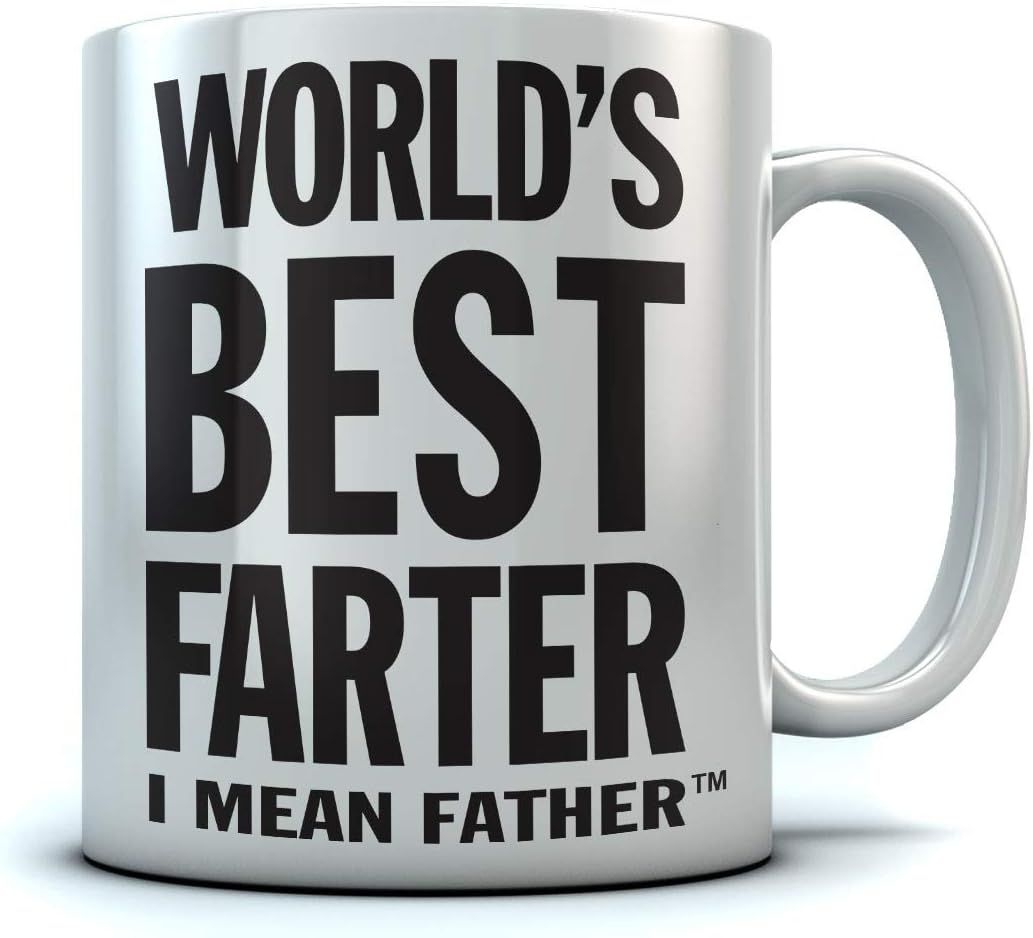 World's Best Farter I Mean Father Coffee Mug Funny Dad Mug Fathers Day Mugs Gifts from Kids Son D... | Amazon (US)