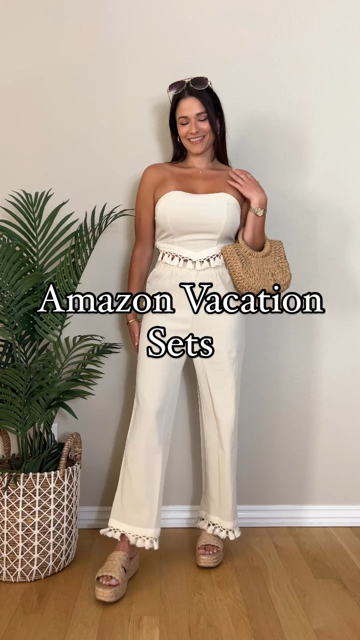 Found the cutest sets for your next vacation ✈️ both of these are giving major tropical vibes 🌴🌺🍹🍍🦩

Comment SHOP and I will send you the direct link 💌

#amazonfashion #summeroutfits #summerfashion #outfitinspo 

Matching set, summer style, summer fashion, summer outfits, Amazon sets, Amazon outfits, vacation outfits, ootd, outfit ideas, vacay, summer vibes, beach outfits, 