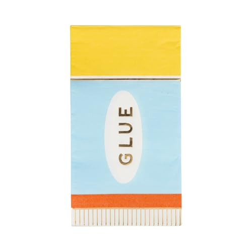 My Mind's Eye Glue Stick Paper Napkins – 18 Pack 4.375” x 7.75” Guest Napkins with Gold Foil – Back to School Party Supplies, Classroom Celebrations & Teacher Appreciation | Amazon (US)