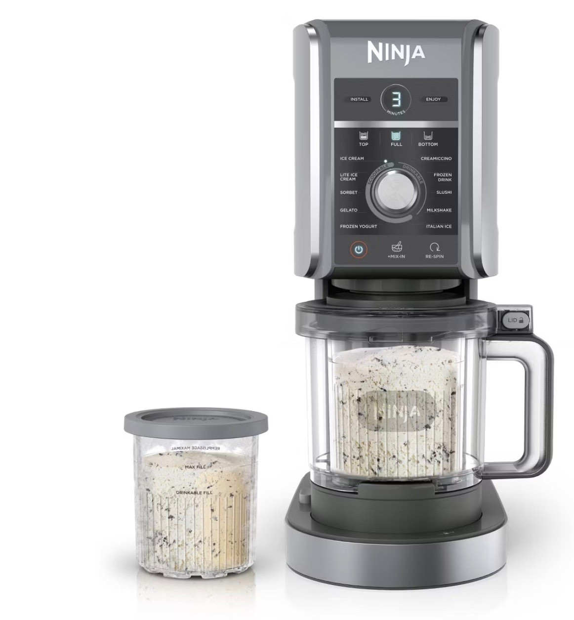 Ninja 0.5qt Stainless Steel Creami Silver: Deluxe Ice Cream Maker, 800W, Yogurt & Sorbet, Dishwasher-Safe 

#LTKSaleAlert #LTKHome #LTKGiftGuide