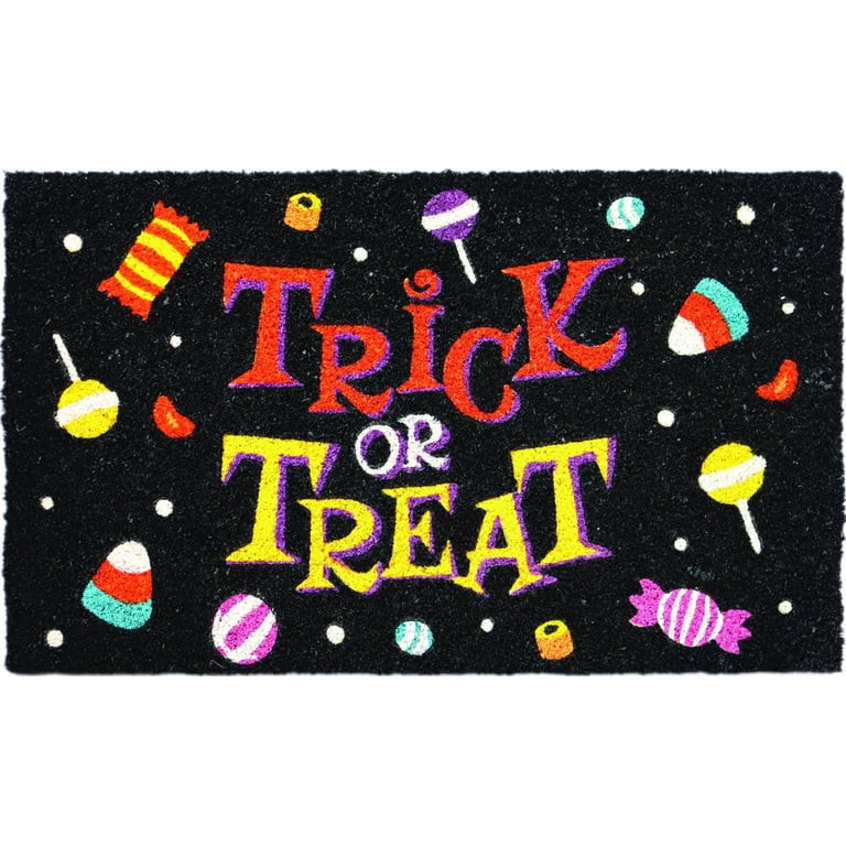Way To Celebrate Halloween "Trick or Treat" Coir Doormat, 18 x 30 in | Walmart (US)