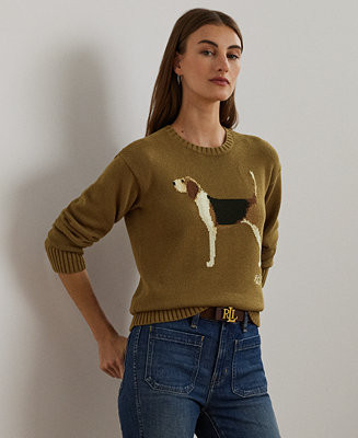 Petite Intarsia-Knit Dog Sweater | Macy's Canada