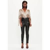 Black Faux Leather Pants | Missguided (US & CA)