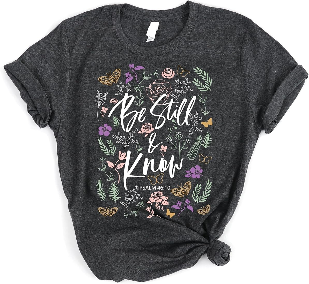 Love in Faith | Be Still | Christian T-Shirts for Women | Faith-Based Apparel | Christian Gifts | Amazon (US)