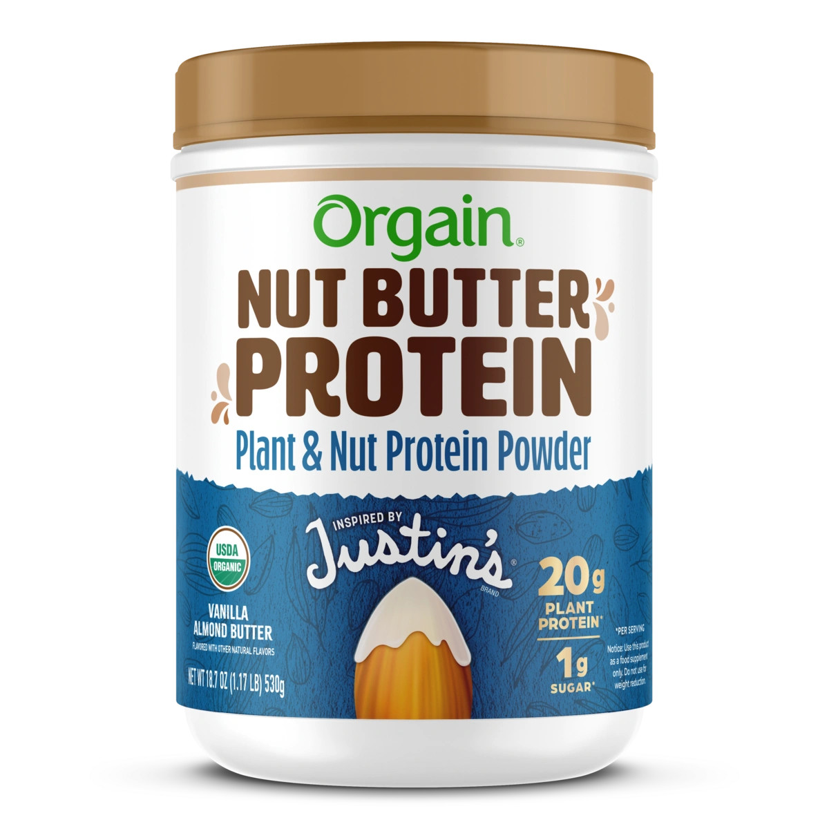 Nut Butter Protein Powder - Vanilla Almond Butter | Orgain | Orgain