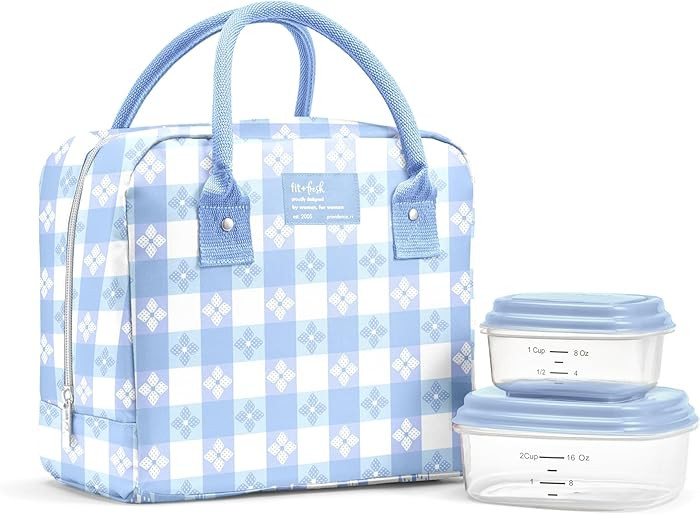 Fit & Fresh Bloomington Lunch Bag for Women - Insulated Large Lunch Box for Work with Containers,... | Amazon (US)