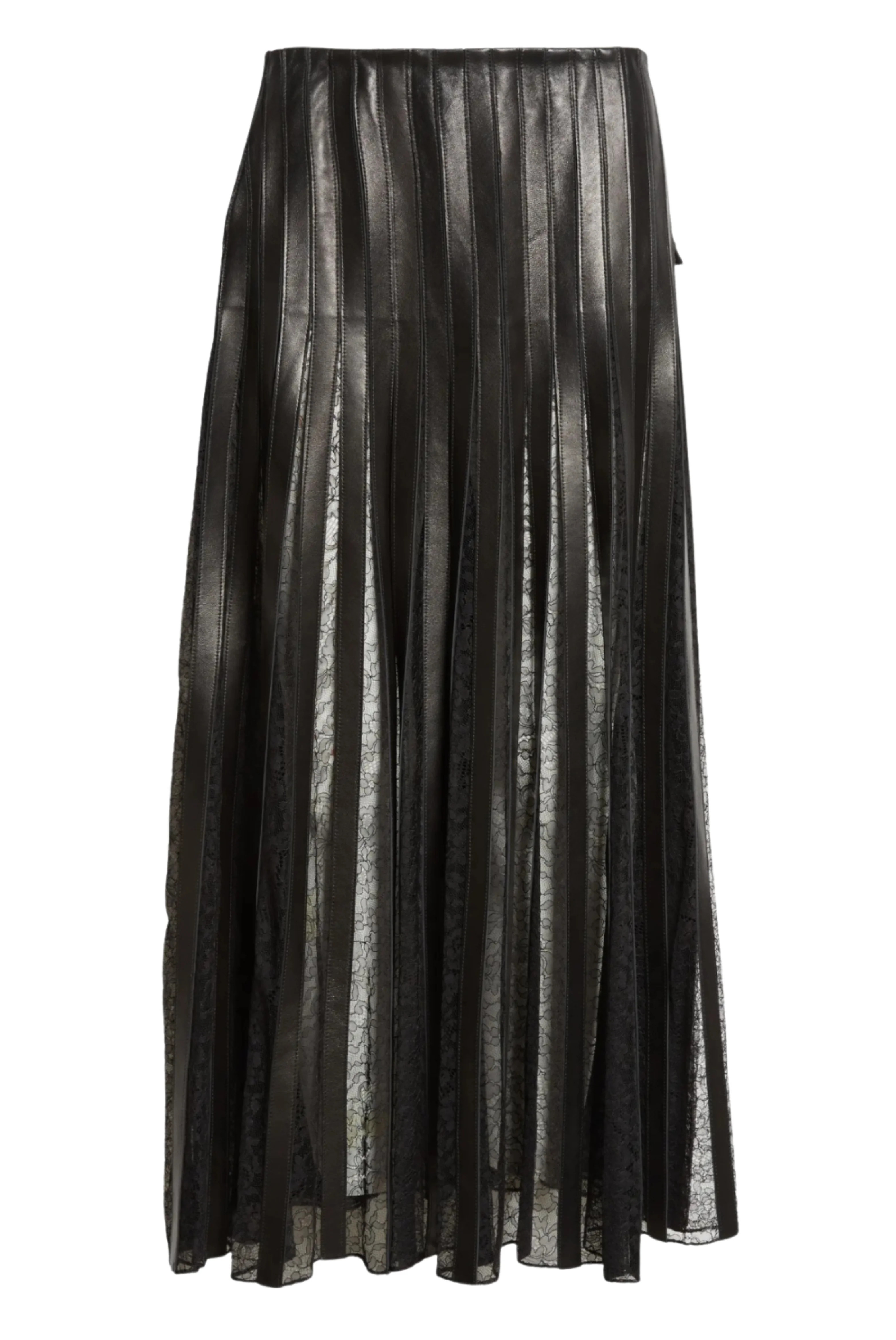 The Alix Skirt With Leather Strip Embroidery | Ludivine