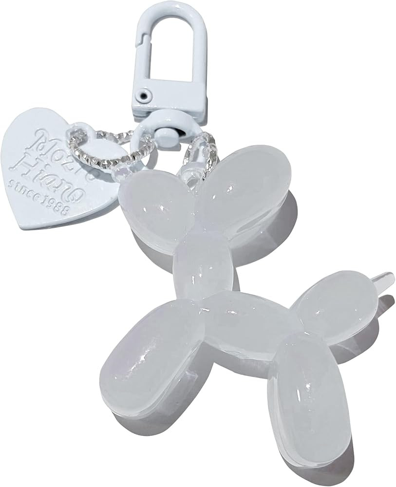 LAEKOU Jelly Balloon Dog Design Keychain for Women, Cute Girls Key Chain, Bag Charms Accessories ... | Amazon (US)