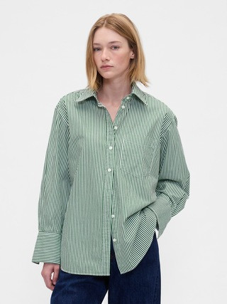 Organic Cotton Poplin Big Shirt | Gap (CA)