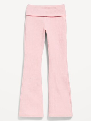 CozePlush Foldover Flare Leggings for Girls | Old Navy (US)