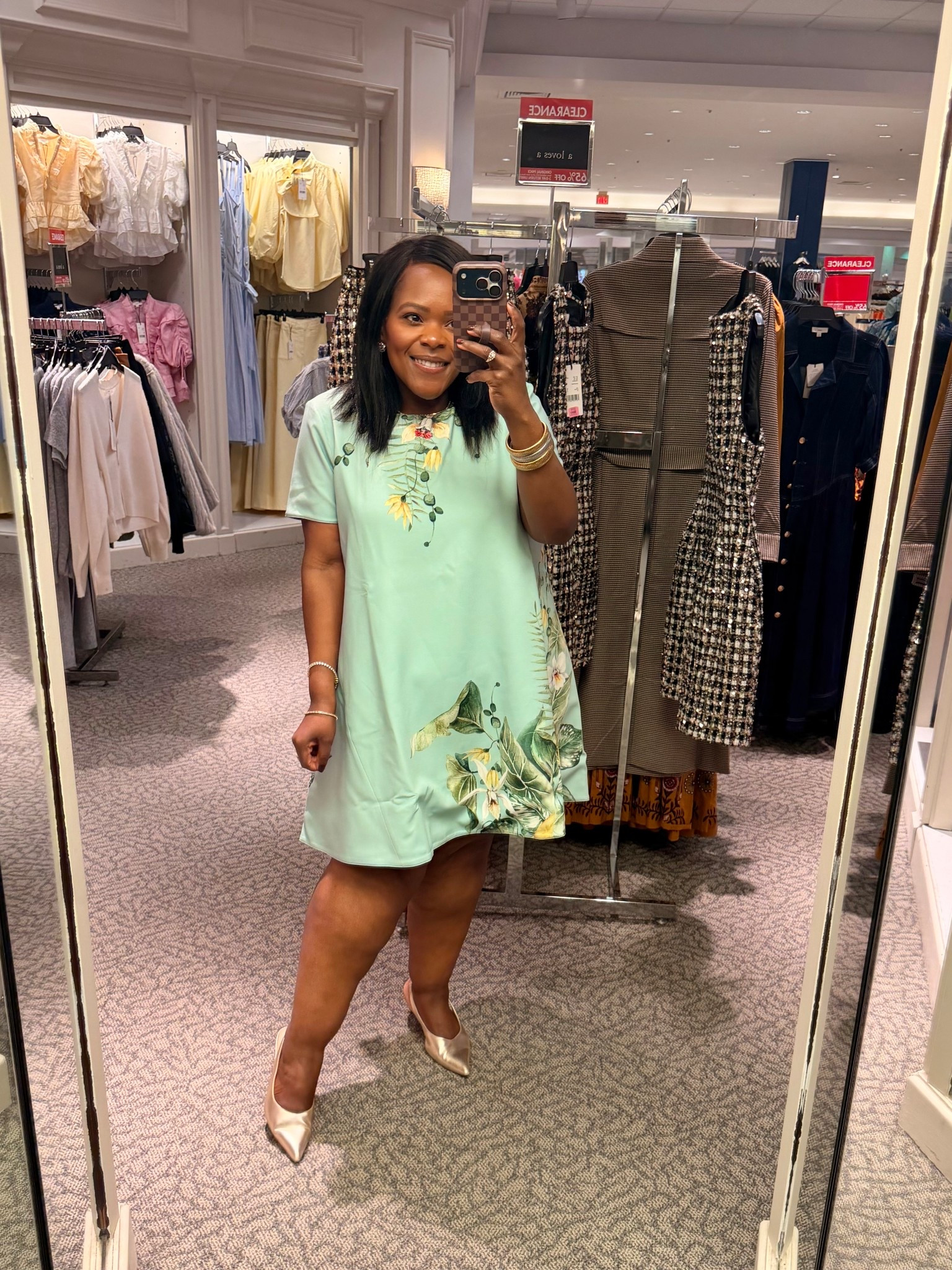 Beautiful a-line dress with a beautiful sash in the back from @Dillards Inc. ✨ Would be perfect for Easter brunch or as a wedding guest dress! Wearing a size large. 🌷🌷🌷 

#LTKWedding #LTKMidsize #LTKgrwm