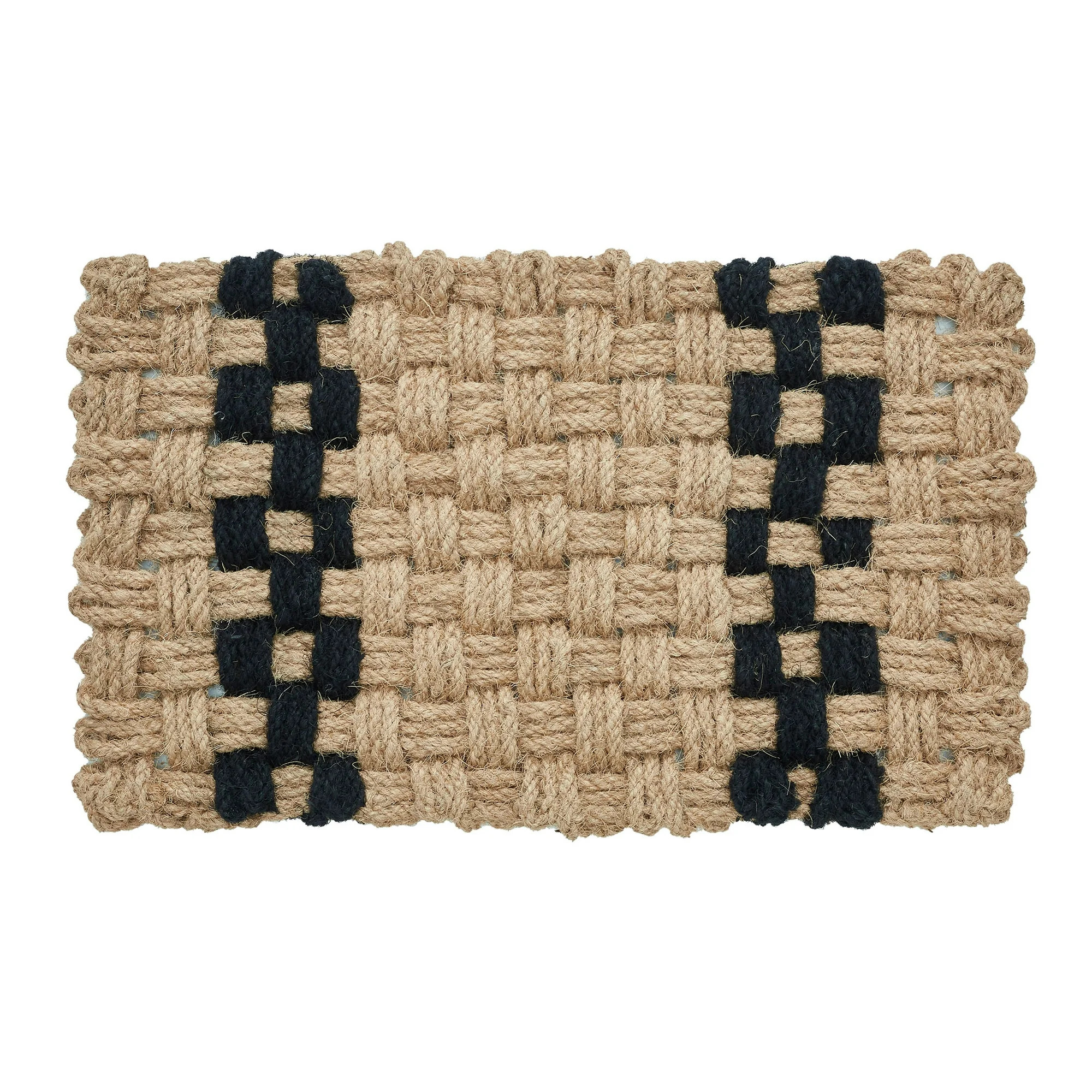My Texas House Weave Natural/Black Coir Outdoor Welcome Doormat, 18" x 30" | Walmart (US)